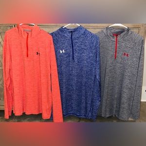 UnderArmor Men’s Quarter Zip Pullovers